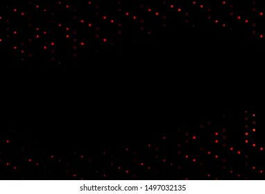 Dark Red vector cover with polygonal style. Abstract gradient illustration with rectangles. Background for cell phones.