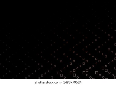 Dark Red vector cover with polygonal style. Beautiful illustration with rectangles and squares. Smart design for your business advert.
