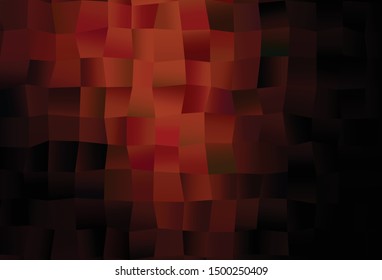 Dark Red vector cover with polygonal style. Abstract gradient illustration with rectangles. Background for cell phones.
