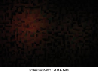 Dark Red vector cover with polygonal style. Beautiful illustration with rectangles and squares. Best design for your ad, poster, banner.