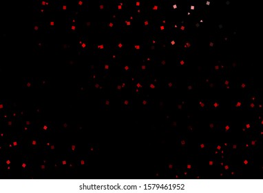 Dark Red vector cover in polygonal style with circles. Illustration with colorful circles, triangles, rectangles. Pattern for commercials.