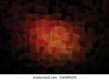 Dark Red vector cover with polygonal style. Rectangles on abstract background with colorful gradient. Background for cell phones.