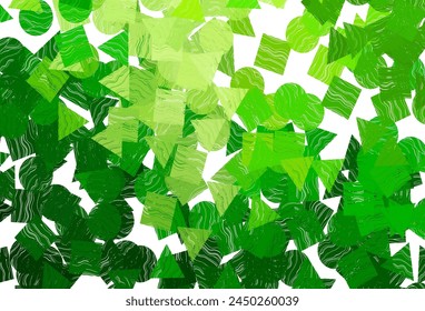 Cubierta de Vector rojo oscuro en estilo poligonal con círculos. Ilustración abstracta brillante con esferas, cuadrados, líneas. Patrón para anuncios comerciales, folletos, folletos