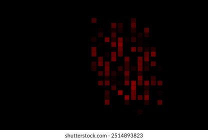 Dark Red vector cover in polygonal style. Modern abstract illustration with colorful rectangles. Smart design for your business advert.