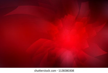 Dark Red vector cover with set of hexagons. Colorful hexagons on white backdrop. New template for your brand book.
