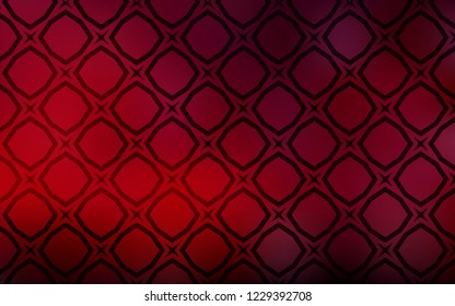 Dark Red vector cover with small and big stars. Glitter abstract illustration with colored stars. Pattern for new year ad, booklets.