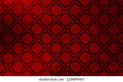 Dark Red vector cover with small and big stars. Glitter abstract illustration with colored stars. Best design for your ad, poster, banner.