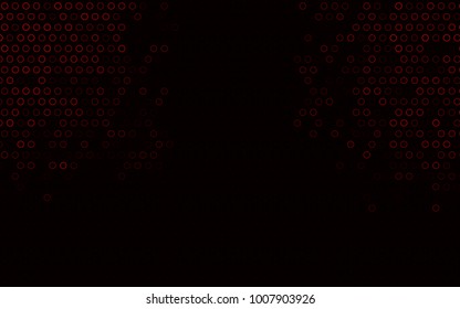 Dark Red vector  cover with spots. Blurred bubbles on abstract background with colorful gradient. New design for ad, poster, banner of your website.