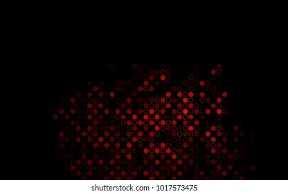 Dark Red vector  cover with spots. Blurred decorative design in abstract style with bubbles. Beautiful design for your business natural advert.