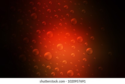 Dark Red vector cover with spots. Beautiful colored illustration with blurred circles in nature style. Beautiful design for your business natural advert.