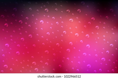 Dark Red vector cover with spots. Blurred bubbles on abstract background with colorful gradient. The pattern can be used for ads, leaflets of liquid.