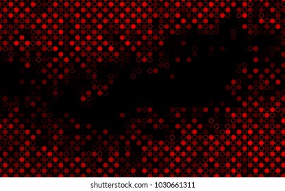 Dark Red vector  cover with spots. Abstract illustration with colored bubbles in nature style. Completely new template for your brand book.