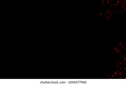 Dark Red vector  cover with spots. Glitter abstract illustration with blurred drops of rain. Pattern can be used as texture of water, rain drops.