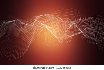Dark Red vector cover with spots. Blurred bubbles on abstract background with colorful gradient. The pattern can be used for ads, leaflets of liquid.