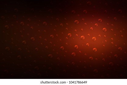Dark Red vector cover with spots. Blurred decorative design in abstract style with bubbles. The pattern can be used for aqua ad, booklets.