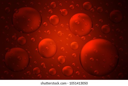 Dark Red vector cover with spots. Modern abstract illustration with colorful water drops. Completely new template for your brand book.