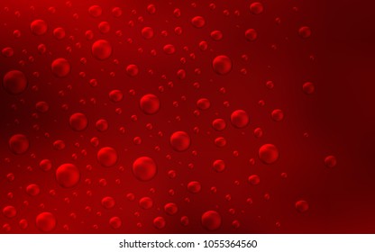 Dark Red vector cover with spots. Modern abstract illustration with colorful water drops. New design for ad, poster, banner of your website.