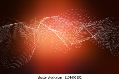Dark Red vector cover with spots. Blurred decorative design in abstract style with bubbles. Completely new template for your brand book.