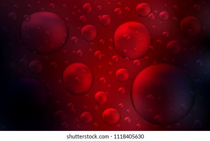 Dark Red vector cover with spots. Modern abstract illustration with colorful water drops. Beautiful design for your business natural advert.