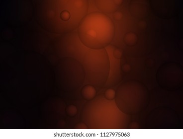 Dark Red vector cover with spots. Abstract illustration with colored bubbles in nature style. Beautiful design for your business natural advert.