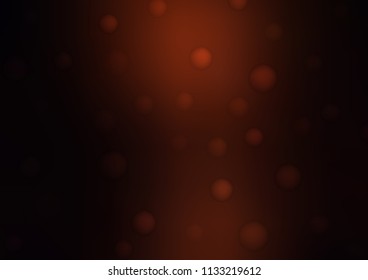 Dark Red vector cover with spots. Blurred decorative design in abstract style with bubbles. The pattern can be used for beautiful websites.