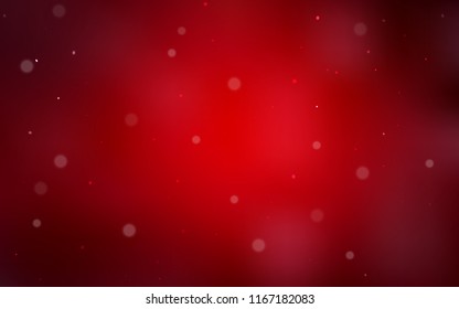 Dark Red vector cover with spots. Blurred bubbles on abstract background with colorful gradient. New design for ad, poster, banner of your website.