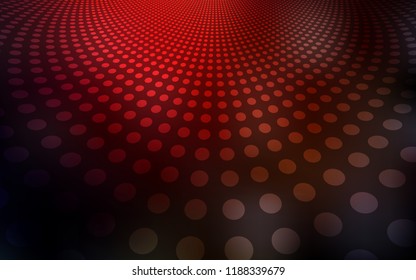 Dark Red vector cover with spots. Modern abstract illustration with colorful water drops. Pattern can be used for futuristic ad, booklets.