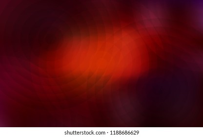 Dark Red vector cover with spots. Illustration with set of shining colorful abstract circles. Pattern can be used for ads, leaflets.