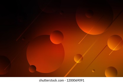 Dark Red vector cover with spots. Modern abstract illustration with colorful water drops. Beautiful design for your business advert.