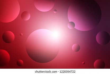 Dark Red vector cover with spots. Glitter abstract illustration with blurred drops of rain. Beautiful design for your business advert.