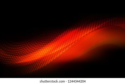 Dark Red vector cover with spots, lines. Abstract illustration with colorful discs and triangles. Pattern for beautiful websites.