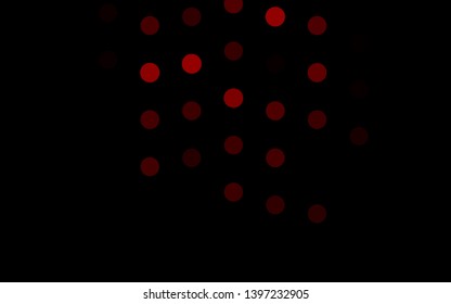 Dark Red vector cover with spots. Modern abstract illustration with colorful water drops. Pattern for ads, booklets.