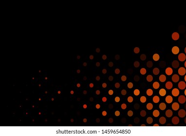 Dark Red vector cover with spots. Beautiful colored illustration with blurred circles in nature style. Pattern for beautiful websites.