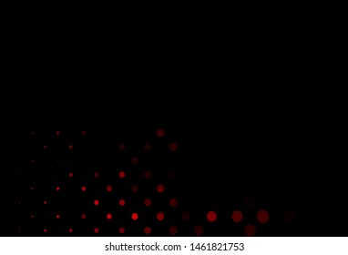 Dark Red vector cover with spots. Blurred decorative design in abstract style with bubbles. Pattern for beautiful websites.