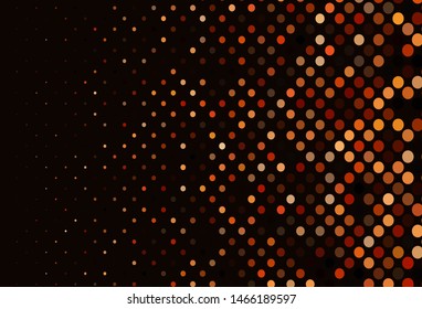 Dark Red vector cover with spots. Blurred decorative design in abstract style with bubbles. Completely new template for your brand book.