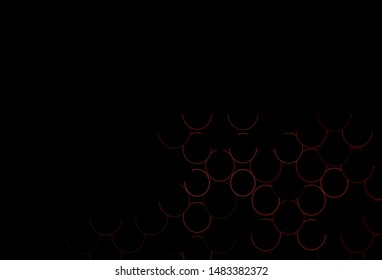 Dark Red vector cover with spots. Abstract illustration with colored bubbles in nature style. Template for your brand book.