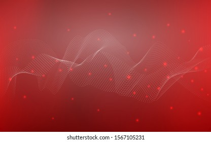 Dark Red vector cover with spots. Blurred decorative design in abstract style with bubbles. The pattern can be used for beautiful websites.