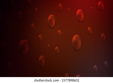 Dark Red vector cover with spots. Modern abstract illustration with colorful water drops. The pattern can be used for aqua ad, booklets.