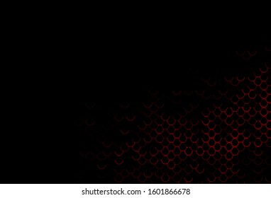 Dark Red vector cover with spots. Glitter abstract illustration with blurred drops of rain. Template for your brand book.