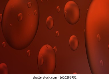 Dark Red vector cover with spots. Illustration with set of shining colorful abstract circles. Beautiful design for your business natural advert.