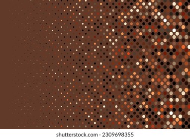 Tapa vectorial roja oscura con puntos. Burbujas borrosas sobre fondo abstracto con gradiente colorido. Patrón para sitios web hermosos.