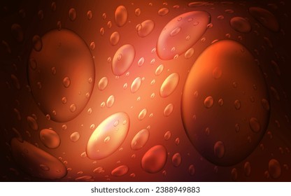 Dark Red vector cover with spots. Abstract illustration with colored bubbles in nature style. Completely new template for your brand book.