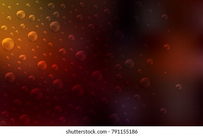 Dark Red vector cover with spots. Blurred bubbles on abstract background with colorful gradient. Beautiful design for your business natural advert.