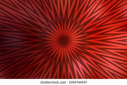 Dark Red vector cover with stright stripes. Lines on blurred abstract background with gradient. Best design for your ad, poster, banner.