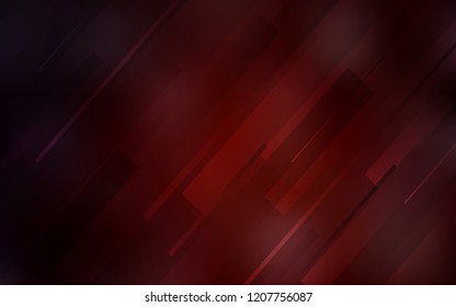 Dark Red vector cover with stright stripes. Modern geometrical abstract illustration with Lines. Best design for your ad, poster, banner.