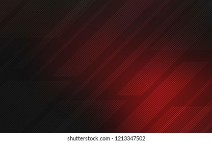 Dark Red vector cover with stright stripes. Lines on blurred abstract background with gradient. Template for your beautiful backgrounds.