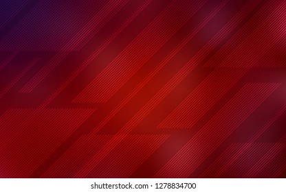 Dark Red vector cover with stright stripes. Blurred decorative design in simple style with lines. Pattern for your busines websites.
