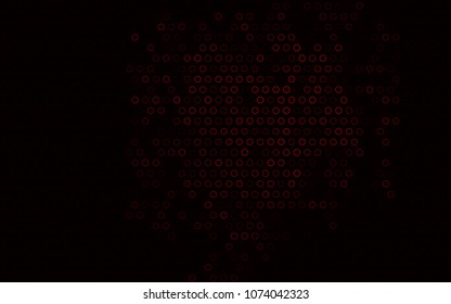 Dark Red vector  covered with spots. Beautiful colored illustration with blurred circles in nature style. Beautiful design for your business natural advert.