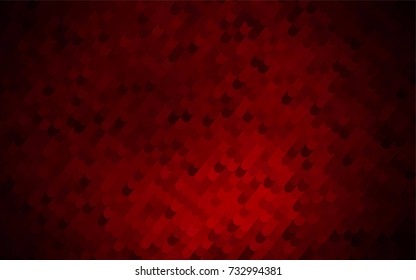Dark Red vector crooked abstract template. A sample with curved shapes. The completely new template can be used for your brand book.