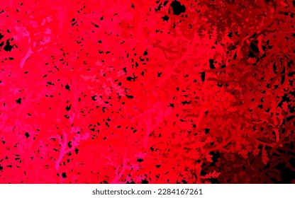 Dark Red vector doodle backdrop with trees, branches. Brand new colored illustration in simple style with trees. Doodle design for your web site.